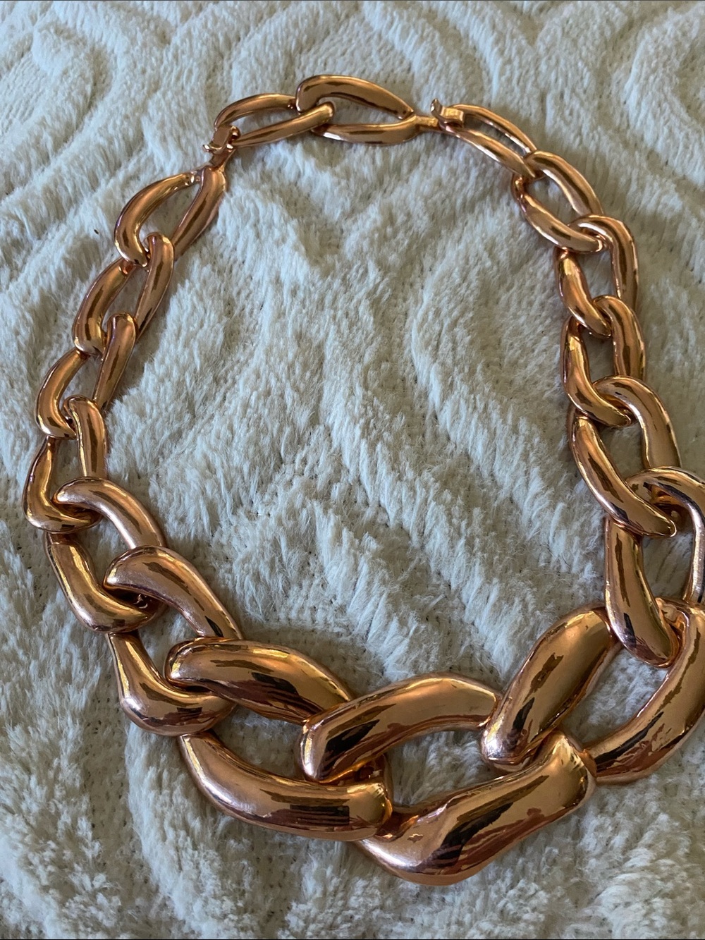 Source Unknown Rose Gold Chunky Link Necklace - Women Jewelry